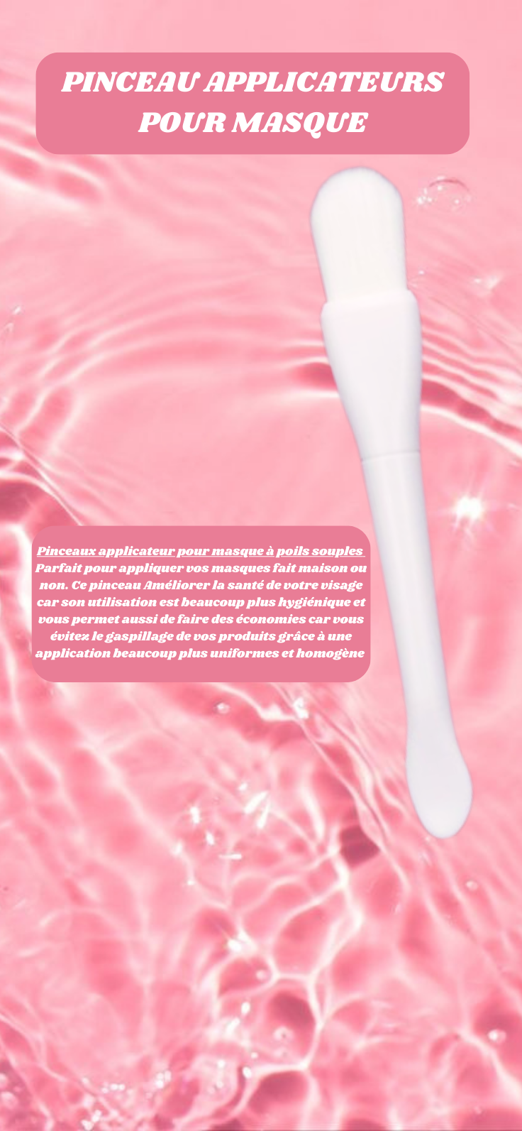 Pinceaux application pour masque